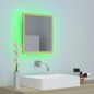 Specchio da Bagno LED Rovere Sonoma 40x8,5x37 cm in Acrilico Specchio da Bagno LED Rovere Sonoma 40x8,5x37 cm in Acrilico