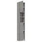 Armadietto Bagno Grigio Sonoma 32x25,5x190 cm Legno Multistrato