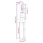 Armadietto Bagno Grigio Sonoma 32x25,5x190 cm Legno Multistrato