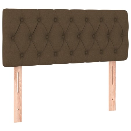Testiera Marrone Scuro 90 x 7 x 78/88 cm in Tessuto