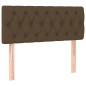 Testiera Marrone Scuro 90 x 7 x 78/88 cm in Tessuto Testiera Marrone Scuro 90 x 7 x 78/88 cm in Tessuto