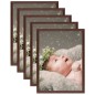 Cornici Foto Collage 5 pz per Tavolo Rosso Scuro 13x18 cm Cornici Foto Collage 5 pz per Tavolo Rosso Scuro 13x18 cm