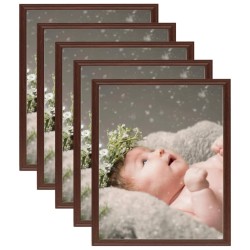 Cornici Foto Collage 5 pz per Tavolo Rosso Scuro 21x29,7 cm