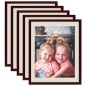 Cornici Foto Collage 5 pz per Parete o Tavolo Rosse 50x60cm MDF Cornici Foto Collage 5 pz per Parete o Tavolo Rosse 50x60cm MDF
