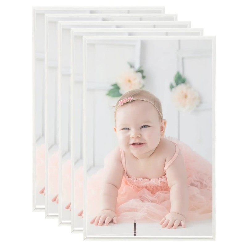 vidaXL Cornici Foto Collage 5 pz per Tavolo Argento 10x15 cm in MDF vidaXL Cornici Foto Collage 5 pz per Tavolo Argento 10x15 cm in MDF