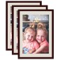 vidaXL Cornici Foto Collage 3 pz per Parete Rosso Scuro 70x90 cm vidaXL Cornici Foto Collage 3 pz per Parete Rosso Scuro 70x90 cm