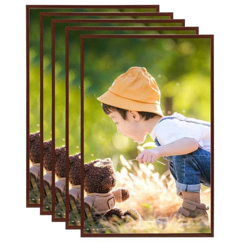 vidaXL Cornici Foto Collage 5 pz per Tavolo Bronzo 21x29,7 cm in MDF vidaXL Cornici Foto Collage 5 pz per Tavolo Bronzo 21x29,7 cm in MDF