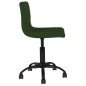 vidaXL Sedia da Pranzo Girevole Verde Scuro in Velluto vidaXL Sedia da Pranzo Girevole Verde Scuro in Velluto
