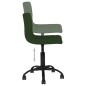 vidaXL Sedia da Pranzo Girevole Verde Scuro in Velluto vidaXL Sedia da Pranzo Girevole Verde Scuro in Velluto