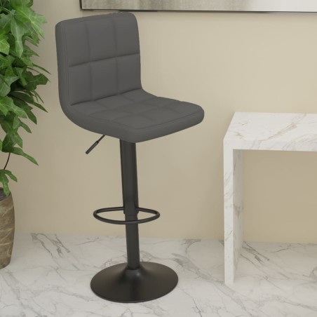 vidaXL Sgabello da Bar Grigio Scuro in Tessuto