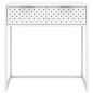vidaXL Tavolo Consolle Bianco 72x35x75 cm in Acciaio vidaXL Tavolo Consolle Bianco 72x35x75 cm in Acciaio