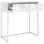 vidaXL Tavolo Consolle Bianco 72x35x75 cm in Acciaio vidaXL Tavolo Consolle Bianco 72x35x75 cm in Acciaio