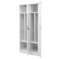 vidaXL Armadio Grigio Chiaro 80x50x180 cm in Acciaio vidaXL Armadio Grigio Chiaro 80x50x180 cm in Acciaio