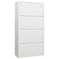 vidaXL Armadio con Ripiani Bianco 90x40x180 cm in Acciaio vidaXL Armadio con Ripiani Bianco 90x40x180 cm in Acciaio