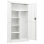 vidaXL Armadio con Ripiani Bianco 90x40x180 cm in Acciaio vidaXL Armadio con Ripiani Bianco 90x40x180 cm in Acciaio