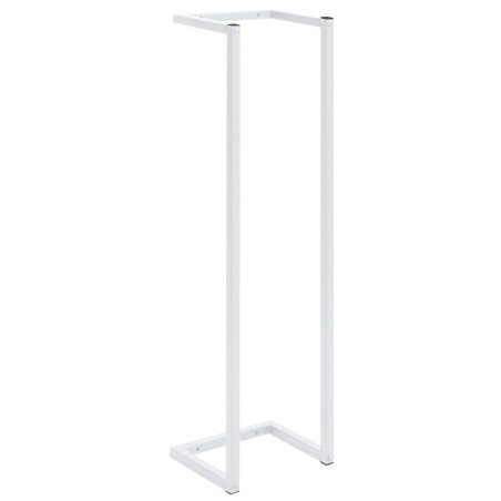 vidaXL Portasciugamani Bianco 25x20x95 cm in Acciaio