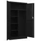 vidaXL Armadio con Ripiani Nero 90x40x180 cm in Acciaio vidaXL Armadio con Ripiani Nero 90x40x180 cm in Acciaio