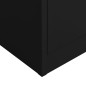 vidaXL Armadio con Ripiani Nero 90x40x180 cm in Acciaio vidaXL Armadio con Ripiani Nero 90x40x180 cm in Acciaio