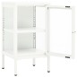 vidaXL Credenza 38x35x70 cm Metallo e Vetro vidaXL Credenza 38x35x70 cm Metallo e Vetro