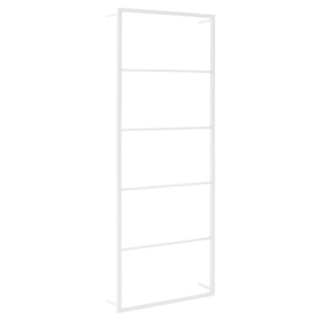 vidaXL Portasciugamani Bianco 45x10x115 cm in Acciaio