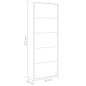 vidaXL Portasciugamani Bianco 45x10x115 cm in Acciaio vidaXL Portasciugamani Bianco 45x10x115 cm in Acciaio