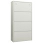 vidaXL Armadio con Ripiani Grigio Chiaro 90x40x180 cm in Acciaio vidaXL Armadio con Ripiani Grigio Chiaro 90x40x180 cm in Acciaio