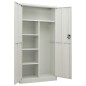 vidaXL Armadio con Ripiani Grigio Chiaro 90x40x180 cm in Acciaio vidaXL Armadio con Ripiani Grigio Chiaro 90x40x180 cm in Acciaio