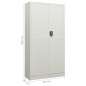 vidaXL Armadio con Ripiani Grigio Chiaro 90x40x180 cm in Acciaio vidaXL Armadio con Ripiani Grigio Chiaro 90x40x180 cm in Acciaio