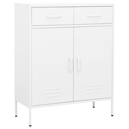 vidaXL Armadietto Bianco 80x35x101,5 cm in Acciaio