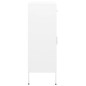 vidaXL Armadietto Bianco 80x35x101,5 cm in Acciaio