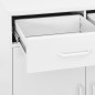 vidaXL Armadietto Bianco 80x35x101,5 cm in Acciaio