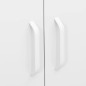 vidaXL Armadietto Bianco 80x35x101,5 cm in Acciaio