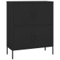 vidaXL Armadietto Nero 80x35x101,5 cm in Acciaio vidaXL Armadietto Nero 80x35x101,5 cm in Acciaio