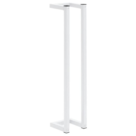 vidaXL Portasciugamani Bianco 12,5x12,5x60 cm in Acciaio