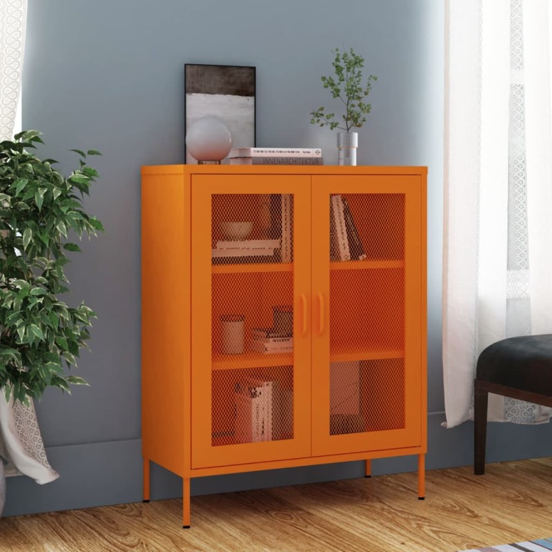 vidaXL Armadietto Arancione 80x35x101,5 cm in Acciaio vidaXL Armadietto Arancione 80x35x101,5 cm in Acciaio