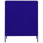 vidaXL Armadietto Blu Marino 80x35x101,5 cm in Acciaio
