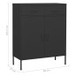 vidaXL Armadietto Antracite 80x35x101,5 cm in Acciaio vidaXL Armadietto Antracite 80x35x101,5 cm in Acciaio