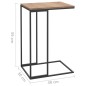 vidaXL Tavolino da Salotto Nero 40x30x59 cm in Legno Multistrato