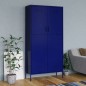 vidaXL Armadio Blu Marino 90x50x180 cm in Acciaio vidaXL Armadio Blu Marino 90x50x180 cm in Acciaio