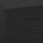 vidaXL Armadietto Nero 42,5x35x101,5 cm in Acciaio