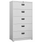 vidaXL Armadio Classificatore Grigio Chiaro 90x46x164 cm in Acciaio vidaXL Armadio Classificatore Grigio Chiaro 90x46x164 cm in Acciaio