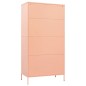 vidaXL Armadio Rosa 90x50x180 cm in Acciaio vidaXL Armadio Rosa 90x50x180 cm in Acciaio