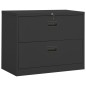 vidaXL Armadio Classificatore Antracite 90x46x72,5 cm in Acciaio vidaXL Armadio Classificatore Antracite 90x46x72,5 cm in Acciaio