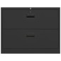 vidaXL Armadio Classificatore Antracite 90x46x72,5 cm in Acciaio vidaXL Armadio Classificatore Antracite 90x46x72,5 cm in Acciaio