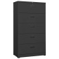 vidaXL Armadio Classificatore Antracite 90x46x164 cm in Acciaio vidaXL Armadio Classificatore Antracite 90x46x164 cm in Acciaio