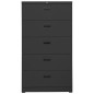 vidaXL Armadio Classificatore Antracite 90x46x164 cm in Acciaio vidaXL Armadio Classificatore Antracite 90x46x164 cm in Acciaio