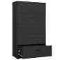 vidaXL Armadio Classificatore Antracite 90x46x164 cm in Acciaio vidaXL Armadio Classificatore Antracite 90x46x164 cm in Acciaio