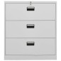 vidaXL Armadio Classificatore Grigio Chiaro 90x46x103 cm in Acciaio vidaXL Armadio Classificatore Grigio Chiaro 90x46x103 cm in Acciaio