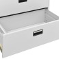 vidaXL Armadio Classificatore Grigio Chiaro 90x46x103 cm in Acciaio vidaXL Armadio Classificatore Grigio Chiaro 90x46x103 cm in Acciaio