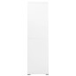 vidaXL Armadio Classificatore Bianco 90x46x164 cm in Acciaio